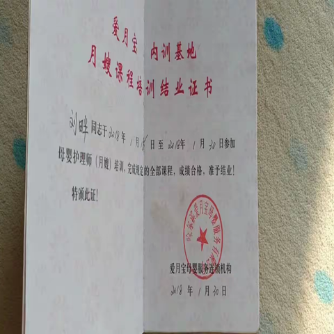 刘畔-鑫华育婴-月嫂-简历