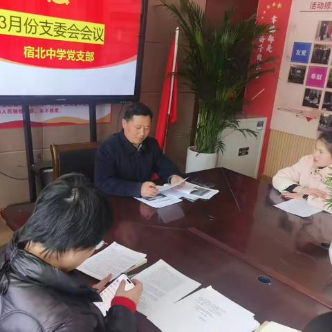 宿北中学3月份“党员活动日”