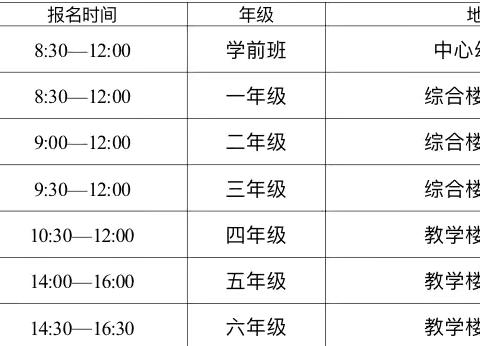 汝城县大坪镇中心小学2024年秋季开学须知