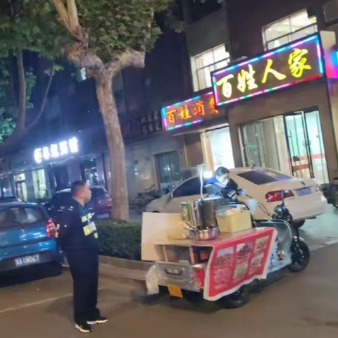 加强夜间巡查 提升市容环境