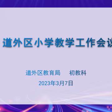 守正创新谋发展 勠力奋发启征程——道外区教育局召开2023年小学教学工作会议