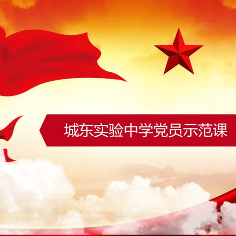 展党员风采，做教学楷模   ------城东实验中学党员示范课