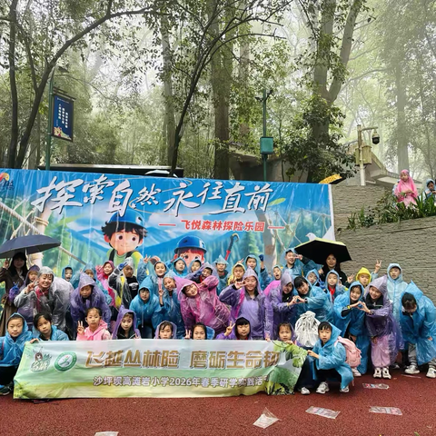 重庆市沙坪坝区高滩岩小学三年级三班丨 ‍飞越丛林险 磨砺生命韧 ‍——沙坪坝高滩岩小学2026年春季研学实践活动