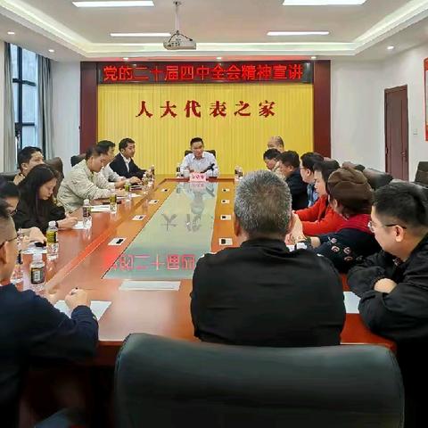 裴克波深入长流镇人大代表联络站宣讲党的二十届四中全会精神