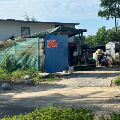 灵山中队关于二季度现场观摩会保障路线市容市貌，环境卫生整改情况