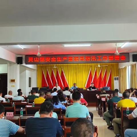 灵山镇召开安全生产暨防风防汛工作部署会