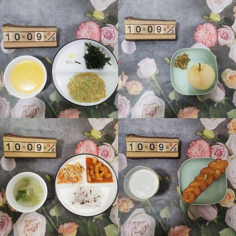 东刘庄幼儿园10.09—10.13本周食谱回顾