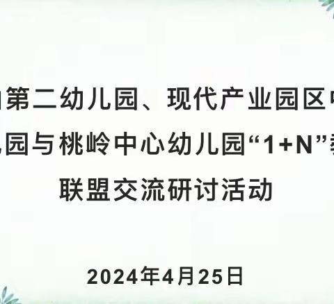 教研促提升，润物细无声 ——梅山第二幼儿园、现代产业园区中心幼儿园与桃岭中心幼儿园“1➕N”教研联盟交流研讨活动