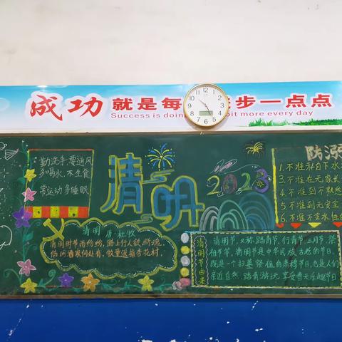 又是一年芳草绿，春风拂袖清明祭——北港小学清明节黑板报活动