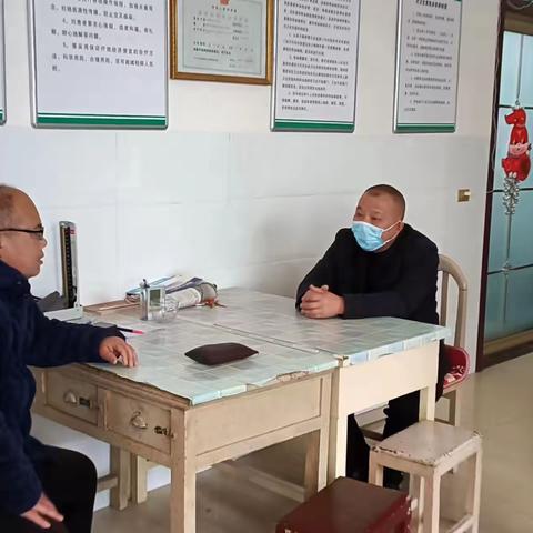 孝敬镇卫生院督导辖区卫生室工作