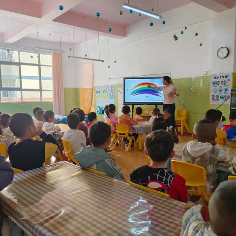 🌈轿子山幼儿园小一班——美术活动《哇，彩虹🌈》