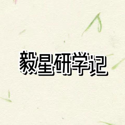 毅星故事（研学篇）