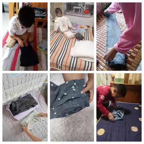 寿光市实验小学开展家庭劳动孝信活动——穿脱衣服 叠衣服 劳动助成长