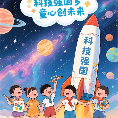 科技强国梦，童心创未来！ 桑庄镇中心小学一二班
