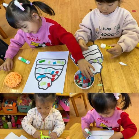 小一班美工区-冬天乐