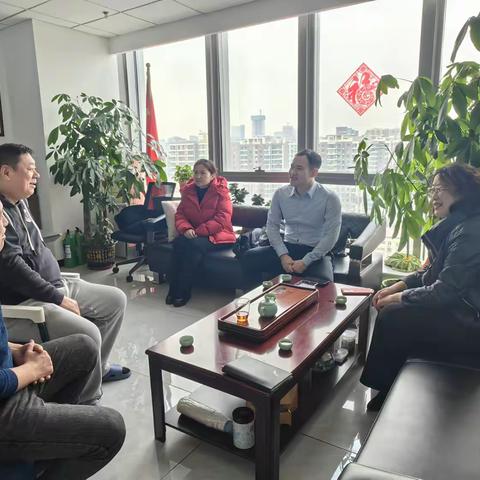 甸柳新村街道联合区文旅局走访中国国旅(山东)国际旅行社有限公司