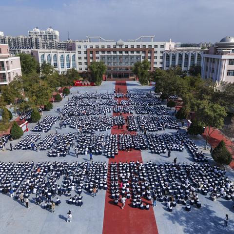 吴忠中学防空应急避险安全疏散演练