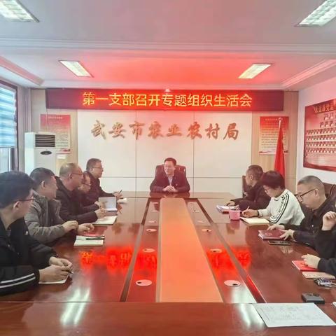 第一党支部召开2023年专题组织生活会民主评议党员大会暨2024年1月份主题党日活动