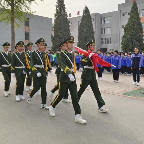 乐亭二中“浸润书香，幸福成长”主题升旗仪式