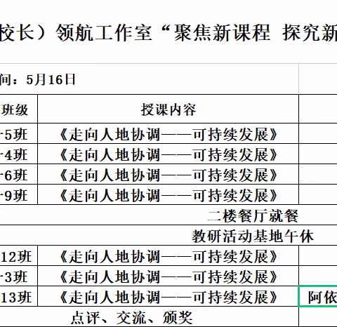 “凝心共研新课标 潜心赋能新课堂”高中地理优质课大赛