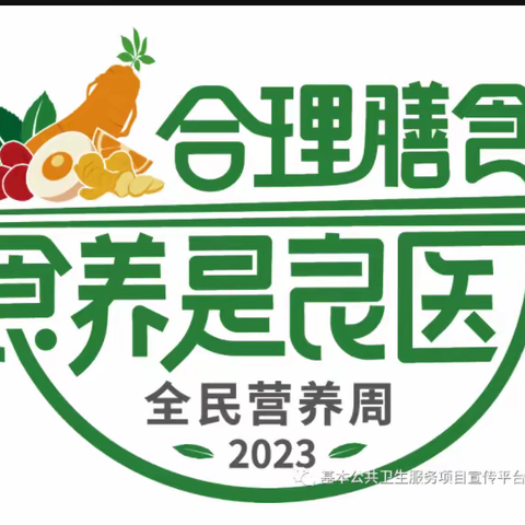 合理膳食 食养是良医                      ----实验小学第9届全民营养周