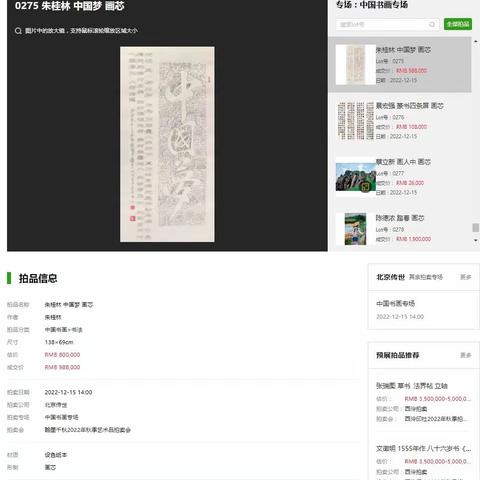 朱桂林作品《中国梦》拍卖完美成交