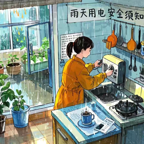 雨水携春至，用电安全需谨记