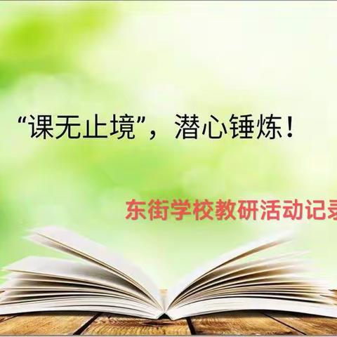 课无止境     潜心锤炼——东街学校教研活动记录