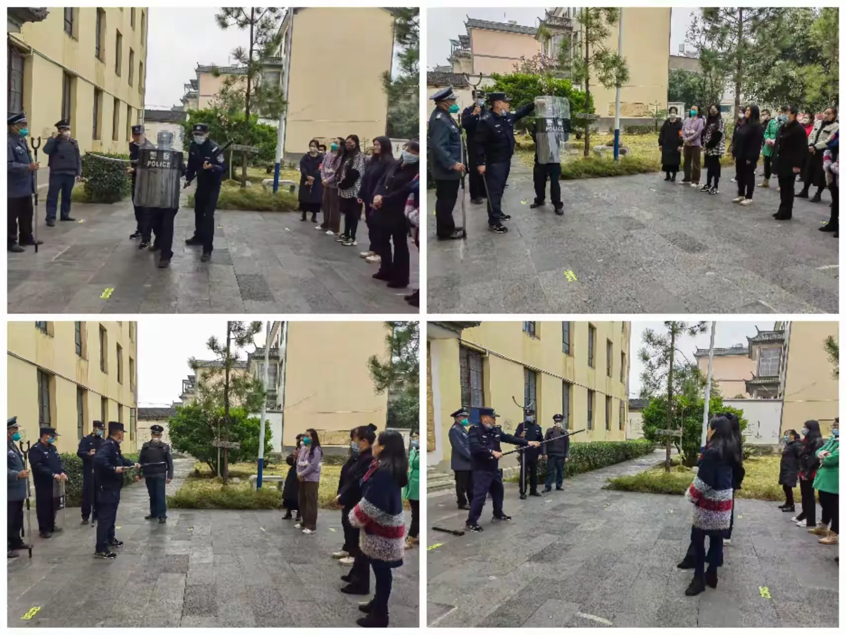 简篇-常演精练,守护安全——汉庄第二示范小学开展安全演练活动