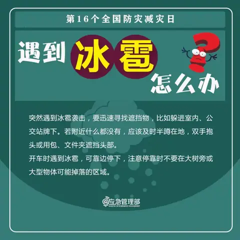 防灾减灾知识宣传 ——德惠市第二十四中学