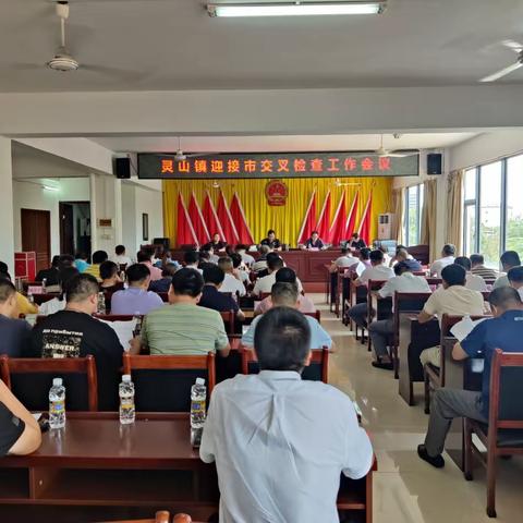 灵山镇迎接市交叉检查工作会议