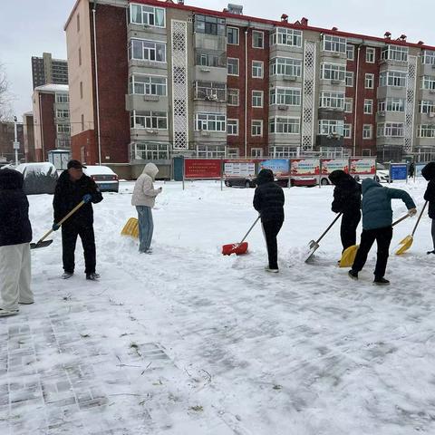 除雪志愿行 温情暖人心