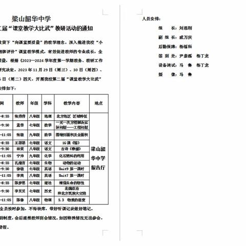 教以潜心，研以致远——皇后乡初级中学“课堂教学大比武”活动记实