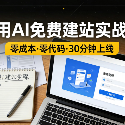 新手用AI免费建站的实用经验