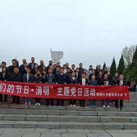 舞钢市中医院开展“我们的节日·清明”祭英烈主题党日活动