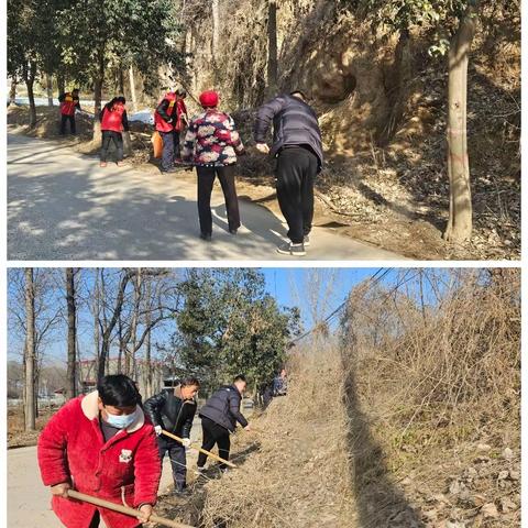 二郎庙村开展“洁净迎新春·文明过大年”环境整治活动