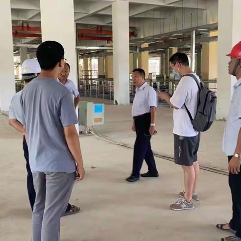 三亚环境水质净化有限公司领导莅临人才城厂视察指导调试工作