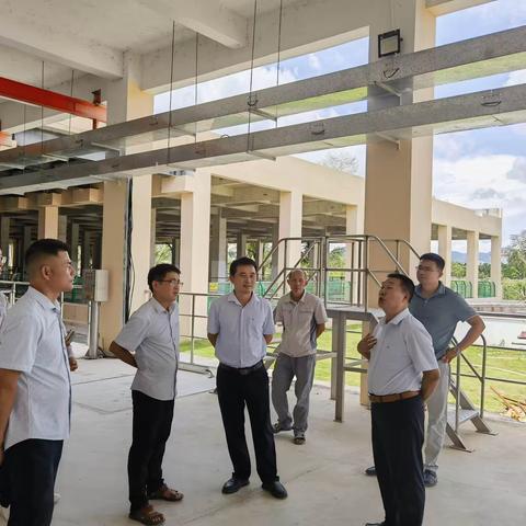 公司赵典俊总经理到人才城水质净化厂视察指导工作
