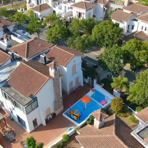 万科双月湾·维拉沙·全新亲子水上乐园8房16床泳池别墅