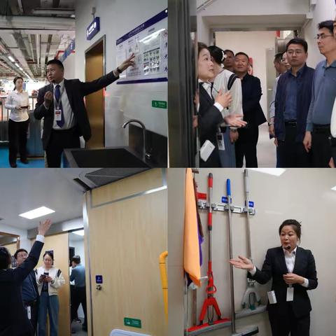 龙岗区城市管理和综合执法局副局长杨海平率队前来罗湖口岸学习考察公厕建设与管理实施经验