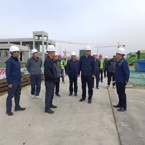 西安水务集团总经理徐龙赴高陵区第二污水处理厂工程调研检查