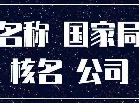 解决老公司去行政区划改成国家局核名的方法