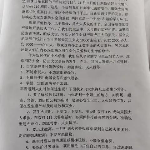 党店小学西校区“消防安全宣传月”活动总结。