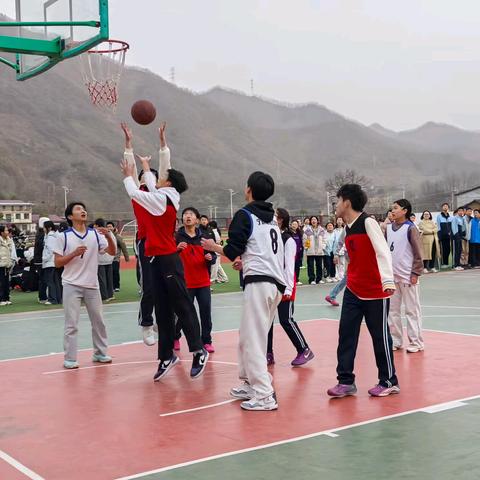 迎“篮”而上 燃动青春——宁陕县江口中学校园篮球赛燃情开赛