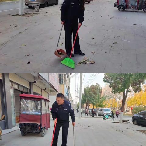 【我为群众办实事】祥符区公安局治安大队组织民警开展“走进社区，打扫卫生”活动