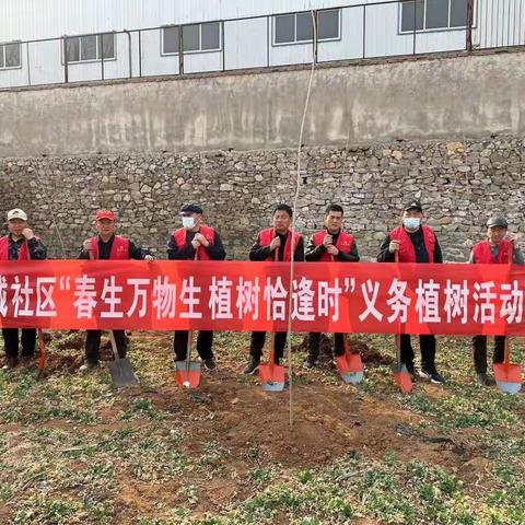 新城社区“春生万物生 植树恰逢时”义务植树活动