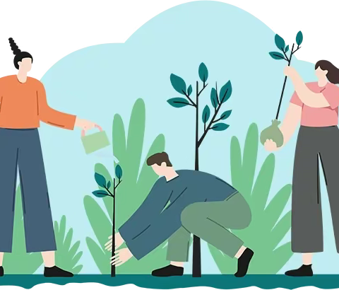 三月添绿意 不负好春光——蔡玉窑九年制学校组织少先员开展植树活动