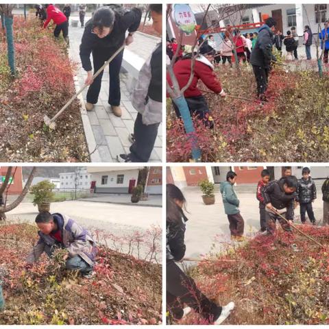 春满校园添新绿 童心共筑绿色梦 ——记蔡玉窑九年制学校植树节劳动实践活动