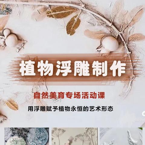 艾科思户外研学半天营第四期 | 植物浮雕的制作