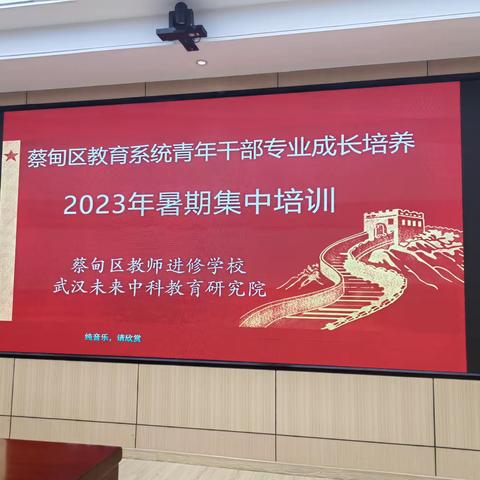 充电蓄能增信心 责任担当再出发——2023年蔡甸区教育系统青年教干部暑期研修活动纪实（二）